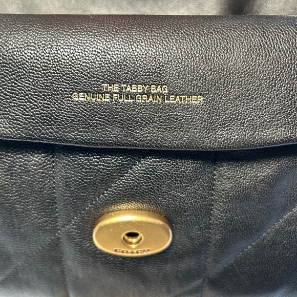 NWT🌷COACH Quilted Leather Tabby 26 with Gold Hardware Shoulder Cross Body Bag - Picture 8 of 16